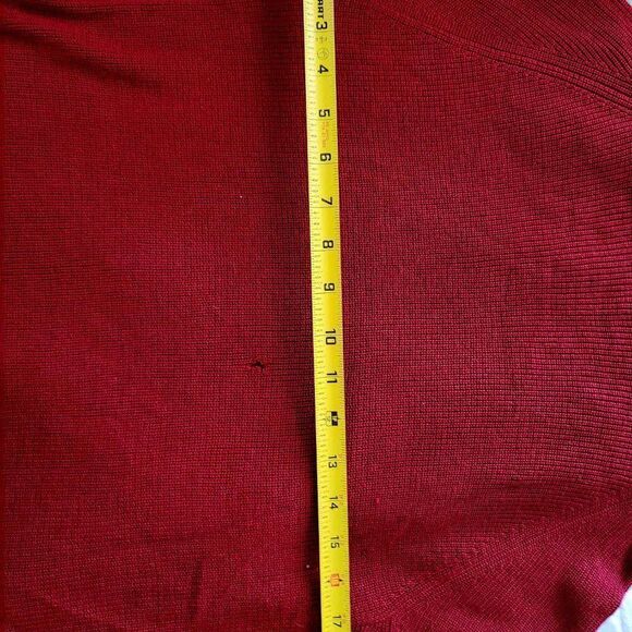 NEW with defects MICHAEL L STARS sweater color maroon size S. - Picture 4 of 10